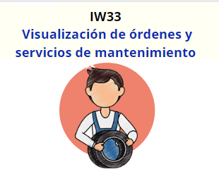 IW33  Visualización de órdenes y servicios de mantenimiento