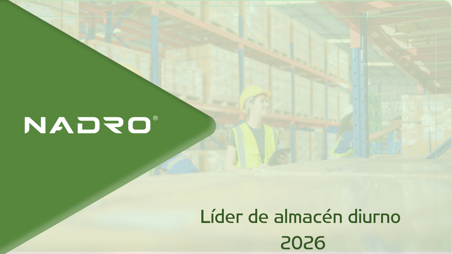 Líder de almacén diurno 2026