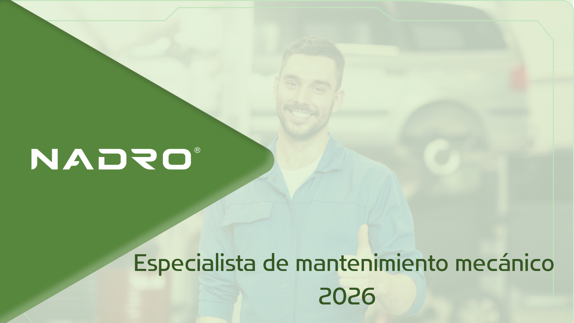 Especialista de mantenimiento mecánico 2026
