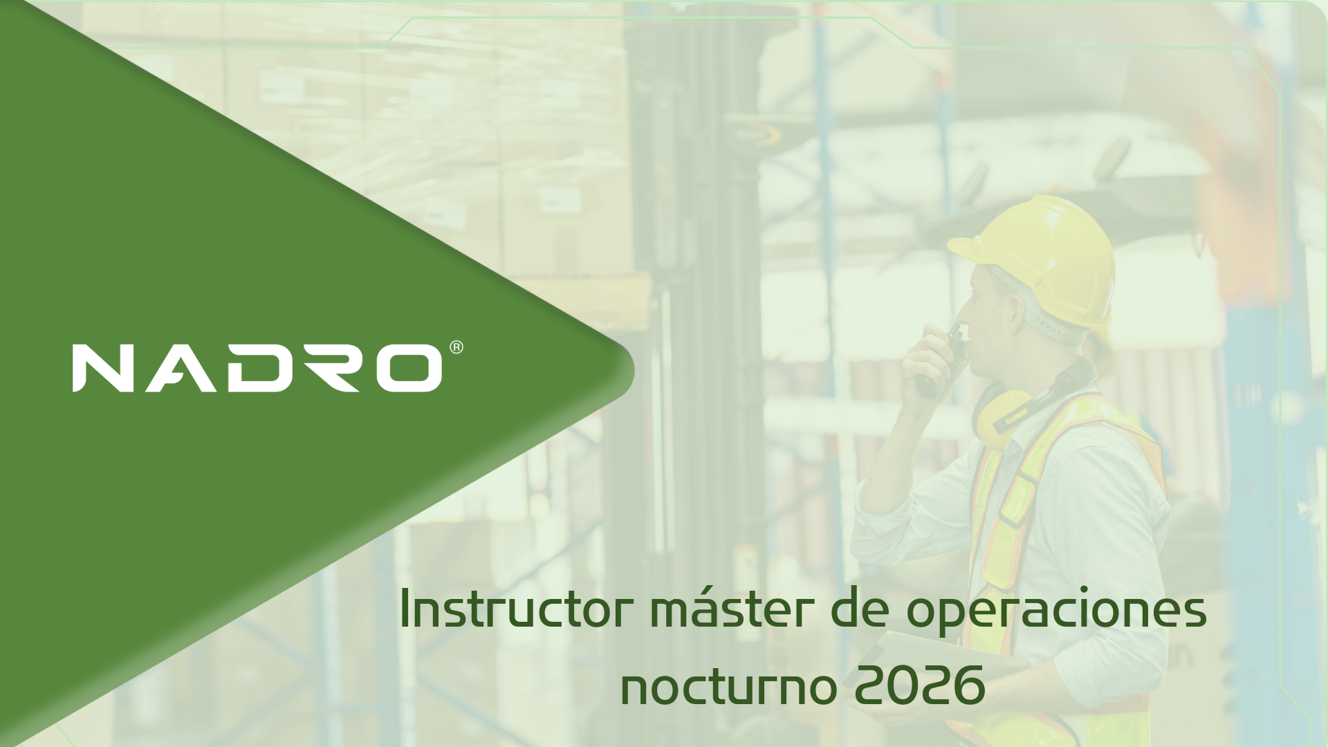 Instructor máster de operaciones nocturno 2026