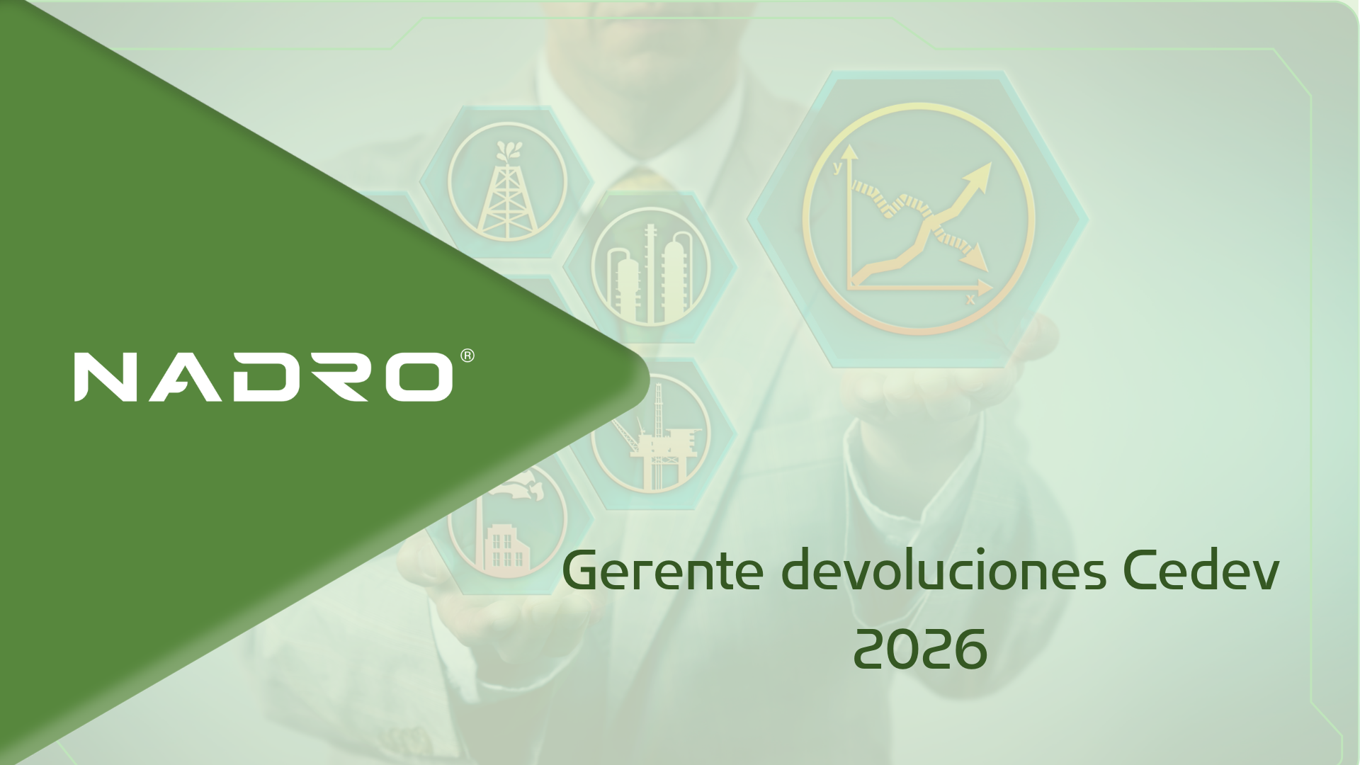 Gerente devoluciones Cedev 2026