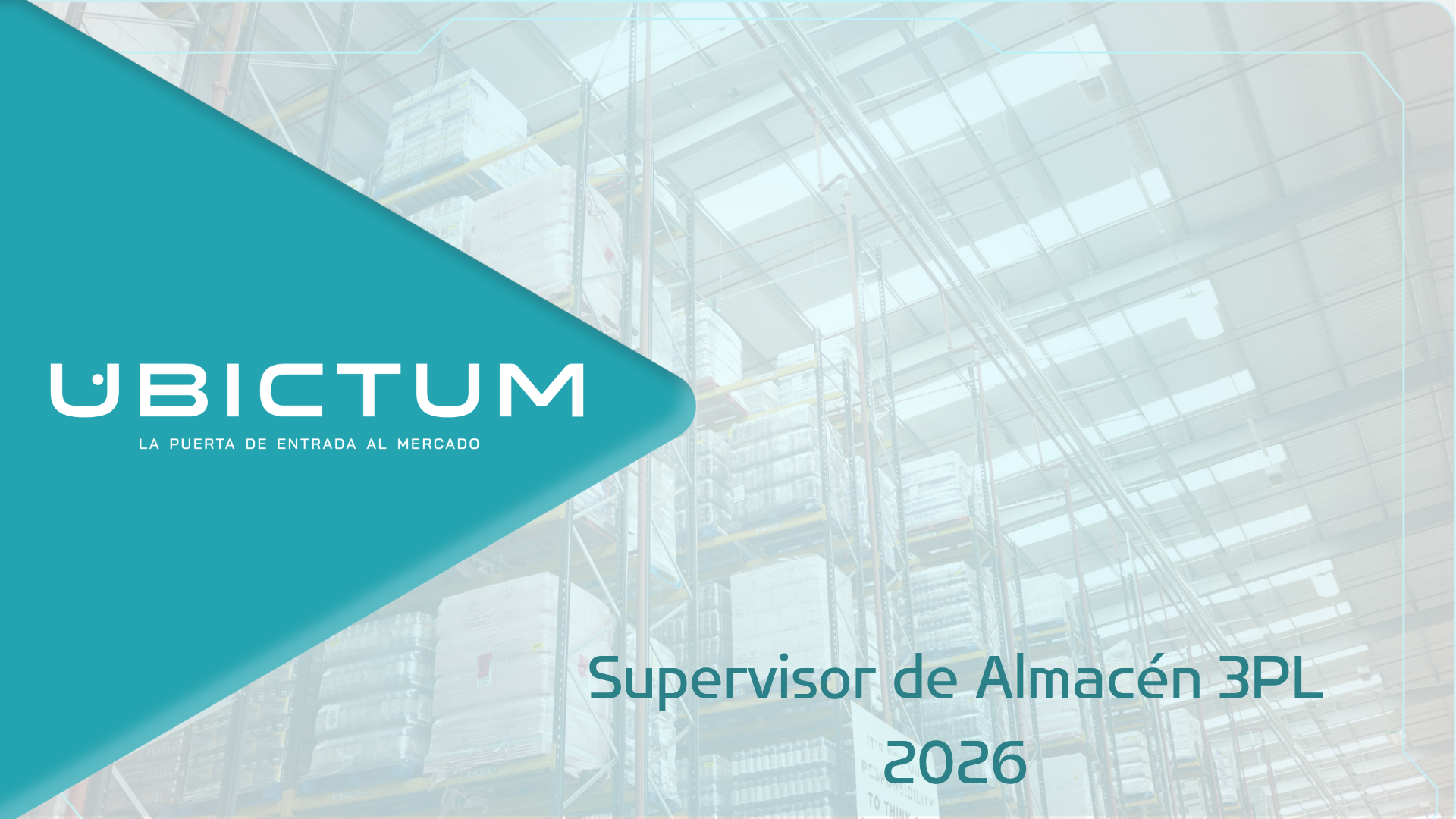 Supervisor de almacén diurno 3PL UB2026